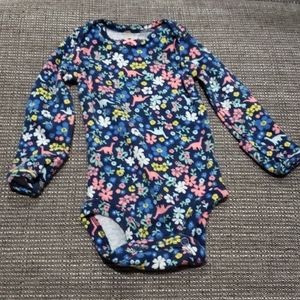 Floral and Dino patterned onesie!